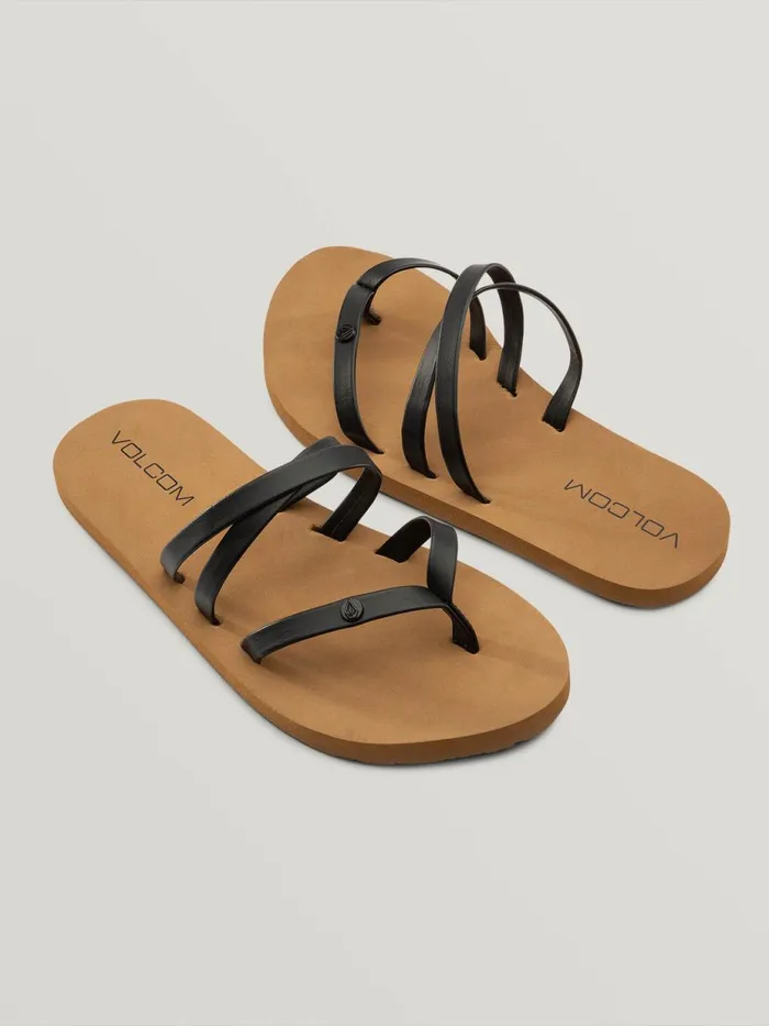 Girls Sandals Volcom Big Girls Easy Breezy Sandal 8211 Black