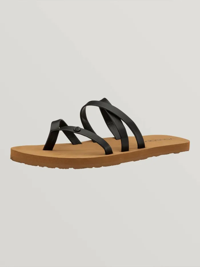Girls Sandals Volcom Big Girls Easy Breezy Sandal 8211 Black