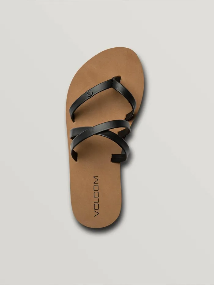 Girls Sandals Volcom Big Girls Easy Breezy Sandal 8211 Black