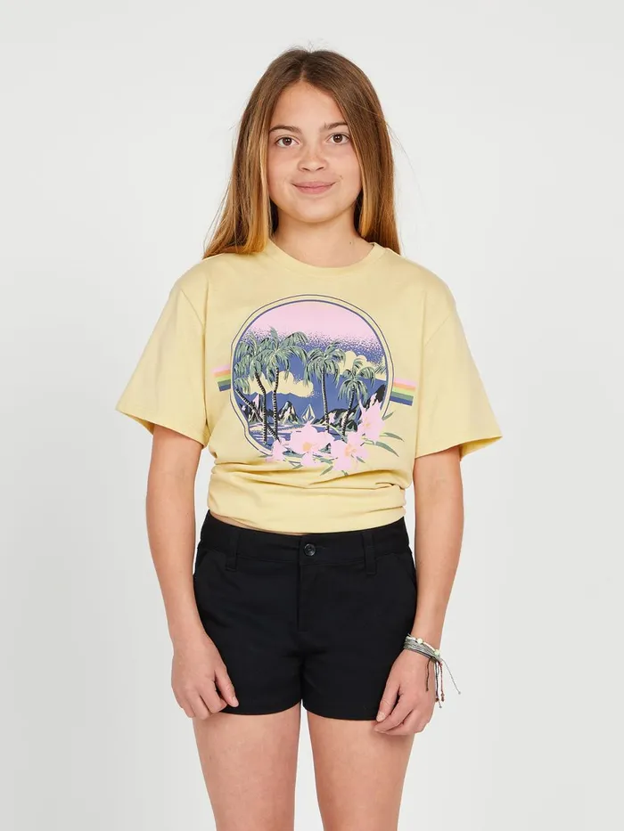 Girls Shorts Volcom Girls Frochickie Shorts 8211 Black