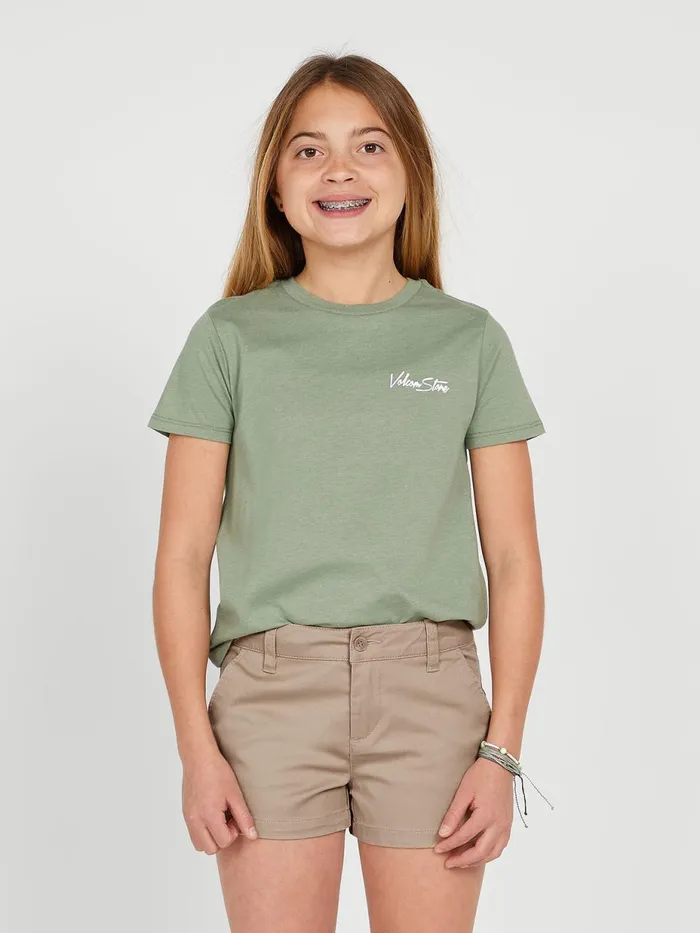 Girls Shorts Volcom Girls Frochickie Shorts 8211 Stone