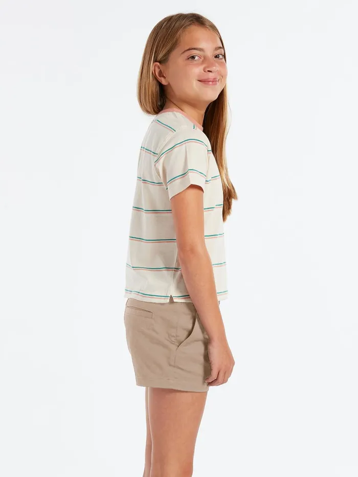 Girls Shorts Volcom Girls Frochickie Shorts 8211 Stone