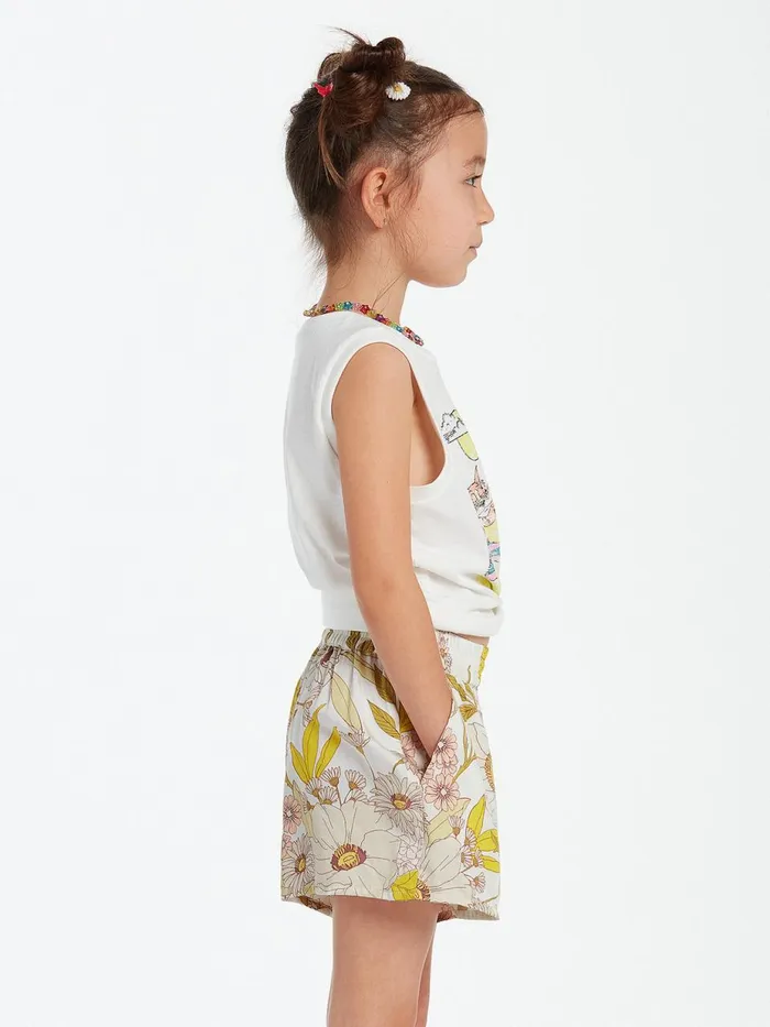 Girls Shorts Volcom Girls Happy Clouds Shorts 8211 Multi
