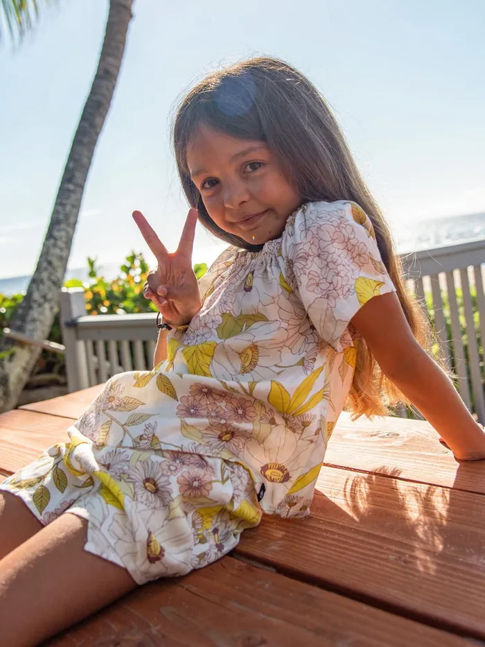 Girls Shorts Volcom Girls Happy Clouds Shorts 8211 Multi