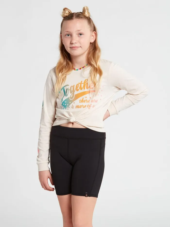 Girls Shorts Volcom Girls Lived In Bike Short 8211 Black