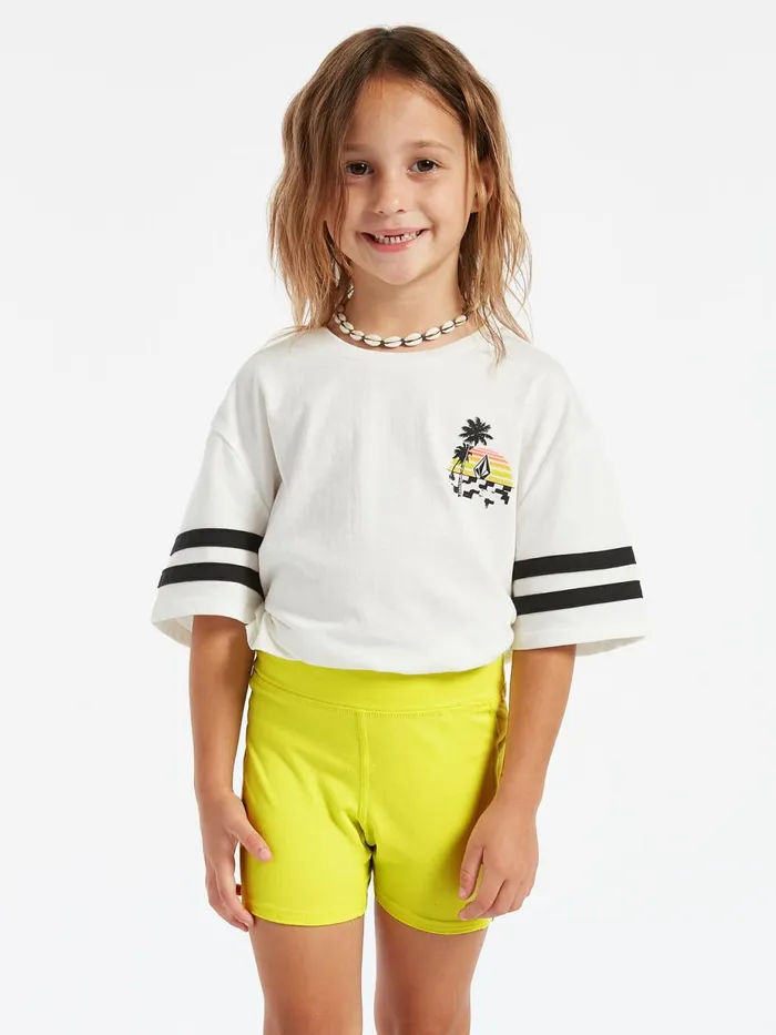 Girls Shorts Volcom Girls Lived In Bike Short 8211 Lime