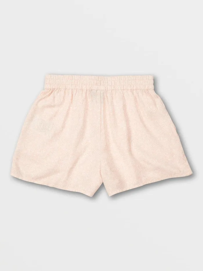 Girls Shorts Volcom Girls Static Bloom Short 8211 Hazey Pink