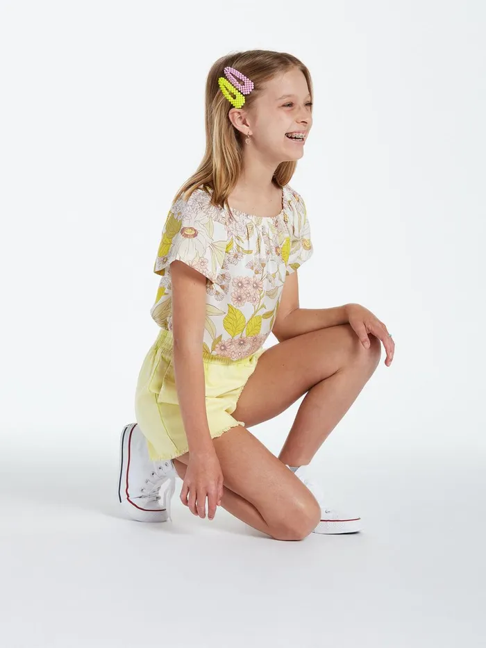 Girls Shorts Volcom Girls Strutin Stone Shorts 8211 Lime