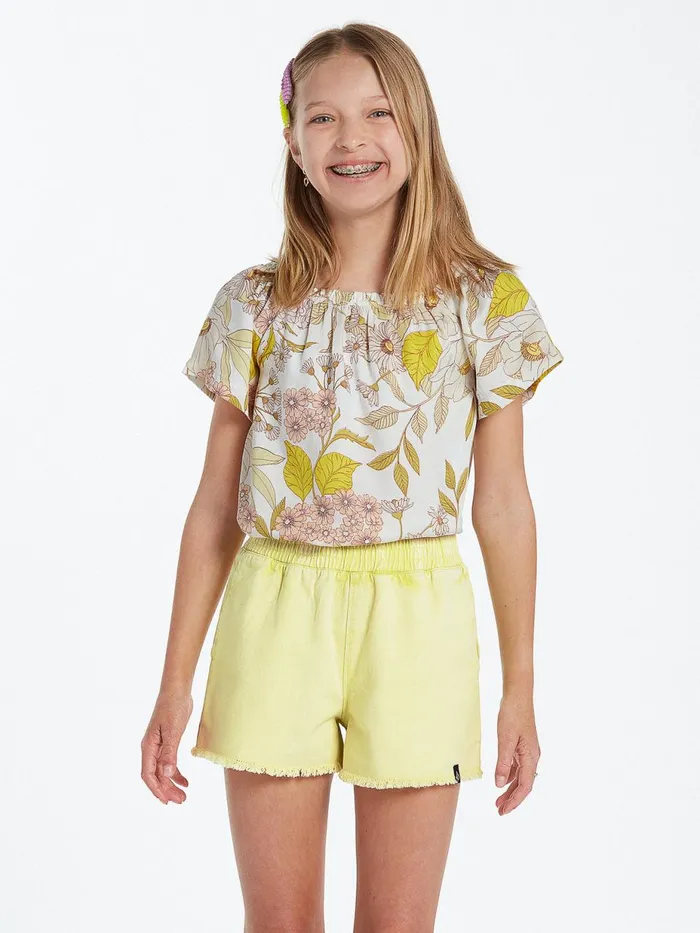 Girls Shorts Volcom Girls Strutin Stone Shorts 8211 Lime
