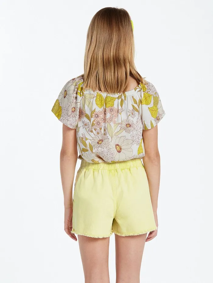 Girls Shorts Volcom Girls Strutin Stone Shorts 8211 Lime