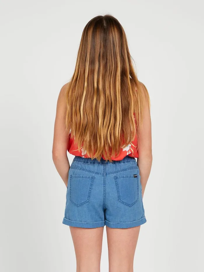 Girls Shorts Volcom Girls Sunday Strut Shorts 8211 Airforce Blue