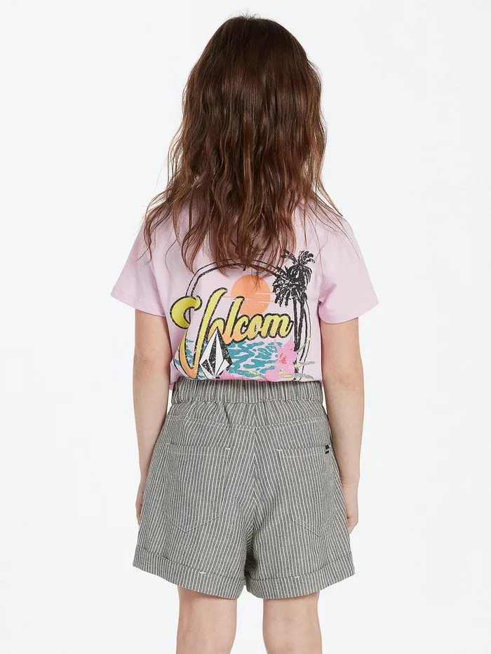 Girls Shorts Volcom Girls Sunday Strut Shorts 8211 Black White