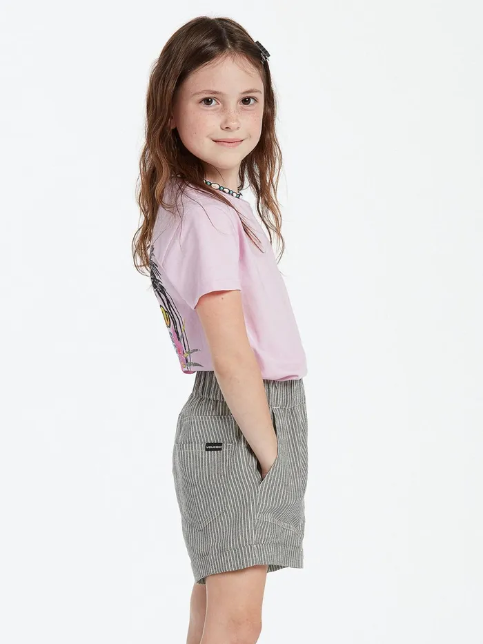 Girls Shorts Volcom Girls Sunday Strut Shorts 8211 Black White