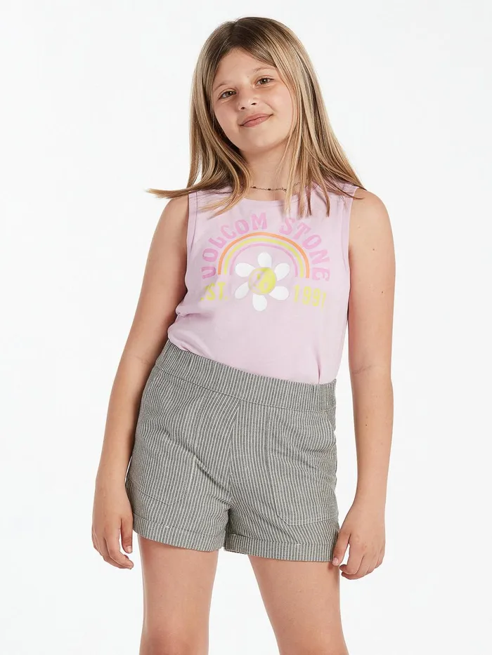 Girls Shorts Volcom Girls Sunday Strut Shorts 8211 Black White