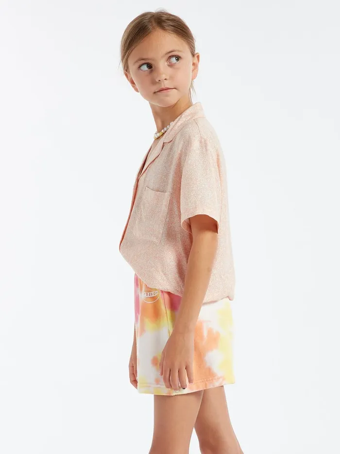 Girls Shorts Volcom Girls Truly Stoked Short 8211 Multi