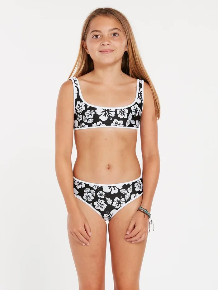 Girls Swim Volcom Girls Coco Reversible Bikini Set 8211 Black Combo
