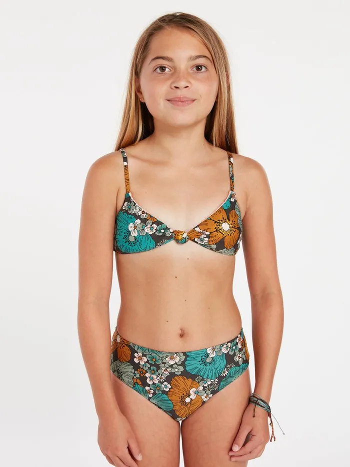 Girls Swim Volcom Girls Nothing Bud Love Bikini Set 8211 Jade