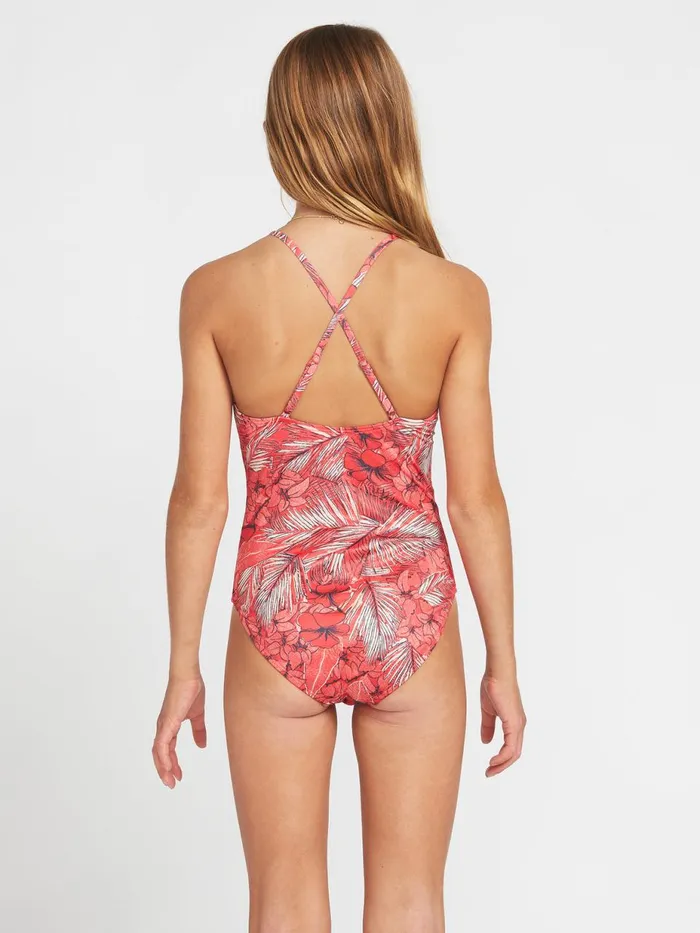 Girls Swim Volcom Girls Sea U Soon One Piece 8211 Pistol Punch