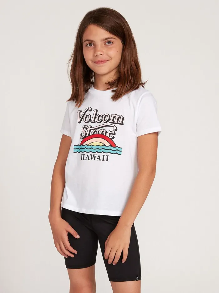 Girls TShirts and Tanks Volcom Big Girls WavEllo Tee 8211 White