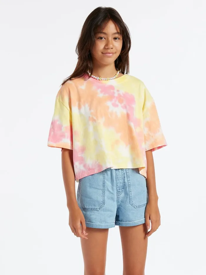 Girls TShirts and Tanks Volcom Girls Galactic Stone Short Sleeve Top 8211 Multi Girls TShirts and Tanks Volcom Girls Galactic Stone Short Sleeve Top 8211 Multi