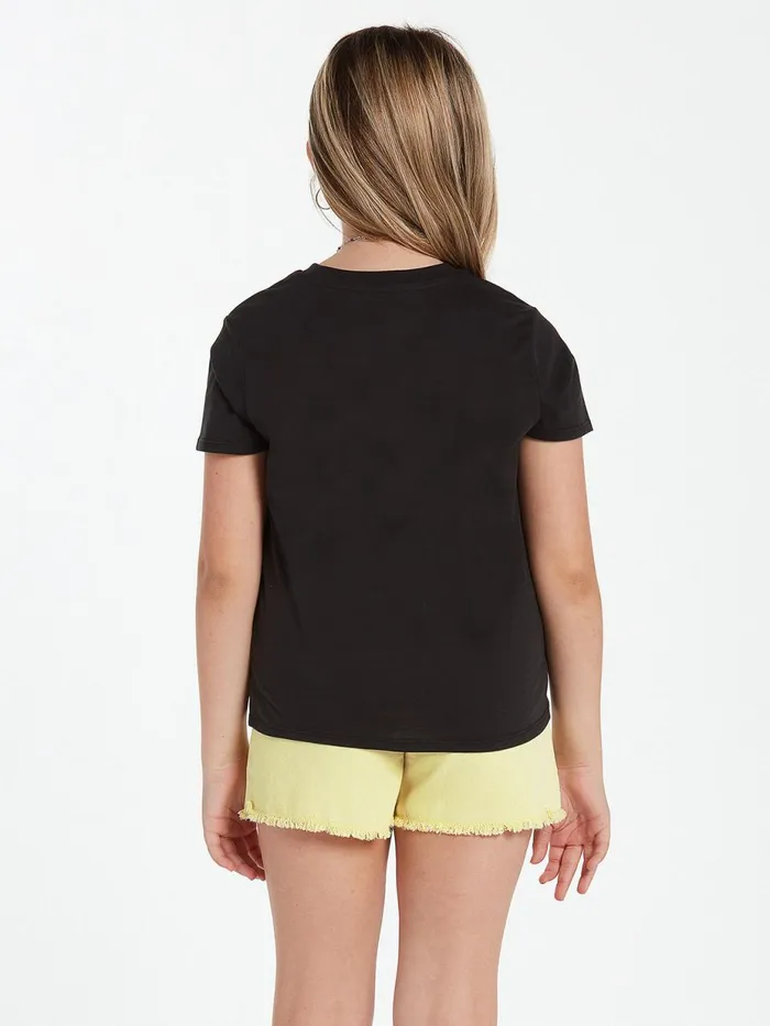 Girls TShirts and Tanks Volcom Girls Last Party Short Sleeve Tee 8211 BlackEscape