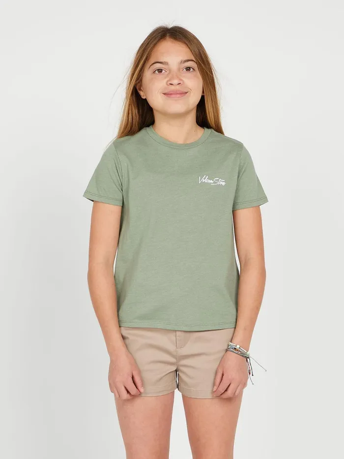 Girls TShirts and Tanks Volcom Girls Last Party Short Sleeve Tee 8211 Light Army Girls TShirts and Tanks Volcom Girls Last Party Short Sleeve Tee 8211 Light Army