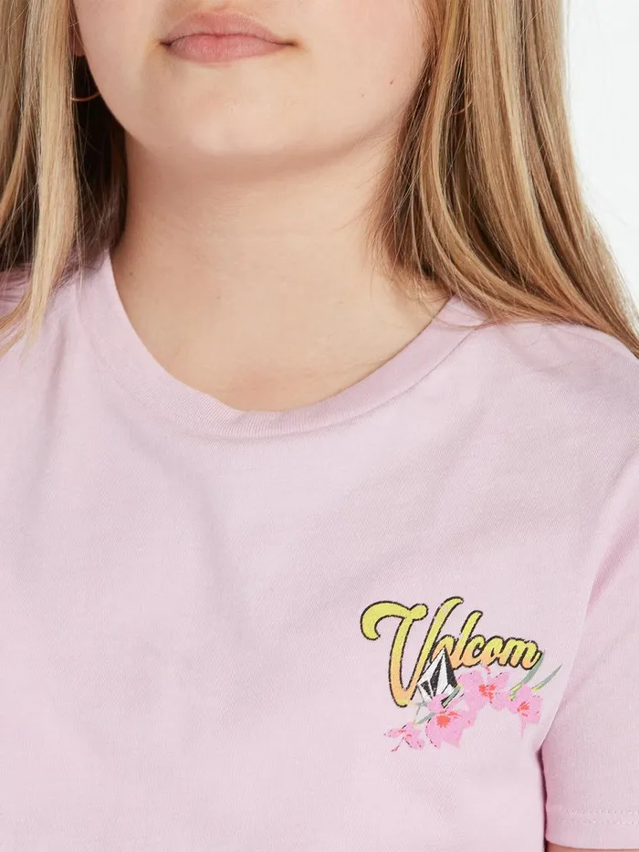 Girls TShirts and Tanks Volcom Girls Last Party Short Sleeve Tee 8211 Petal Pink