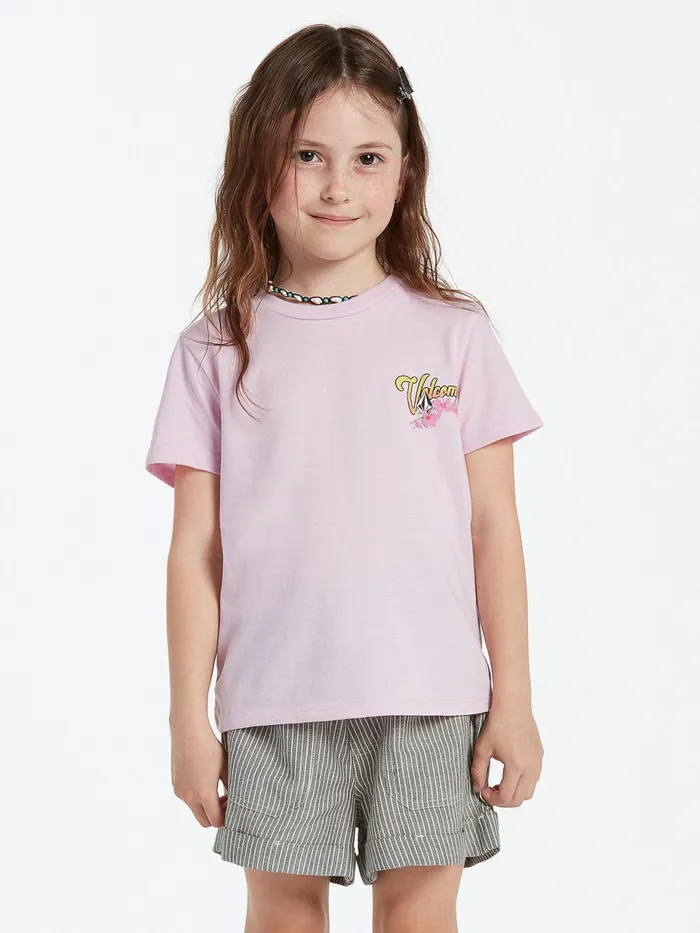 Girls TShirts and Tanks Volcom Girls Last Party Short Sleeve Tee 8211 Petal Pink