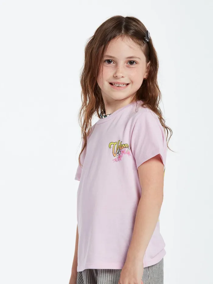 Girls TShirts and Tanks Volcom Girls Last Party Short Sleeve Tee 8211 Petal Pink