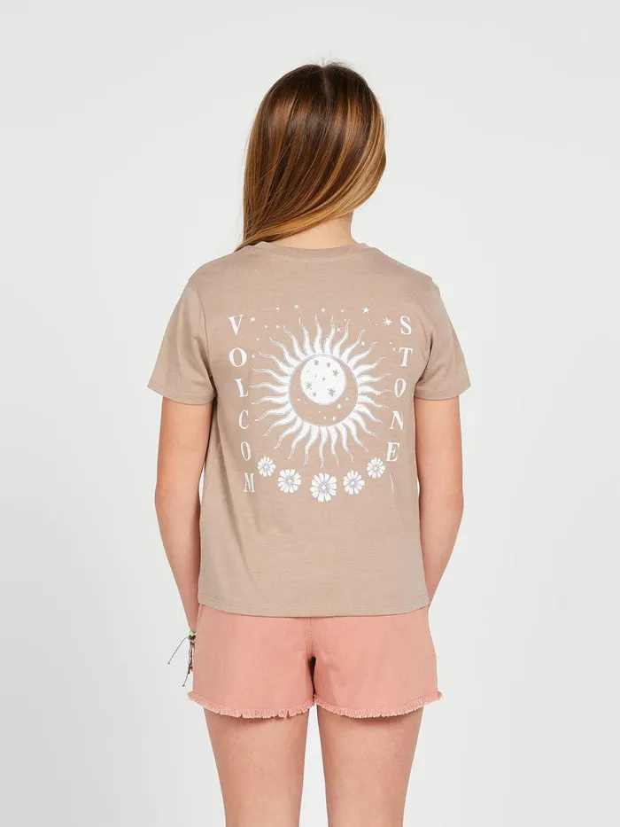 Girls TShirts and Tanks Volcom Girls Last Party Short Sleeve Tee 8211 Stone