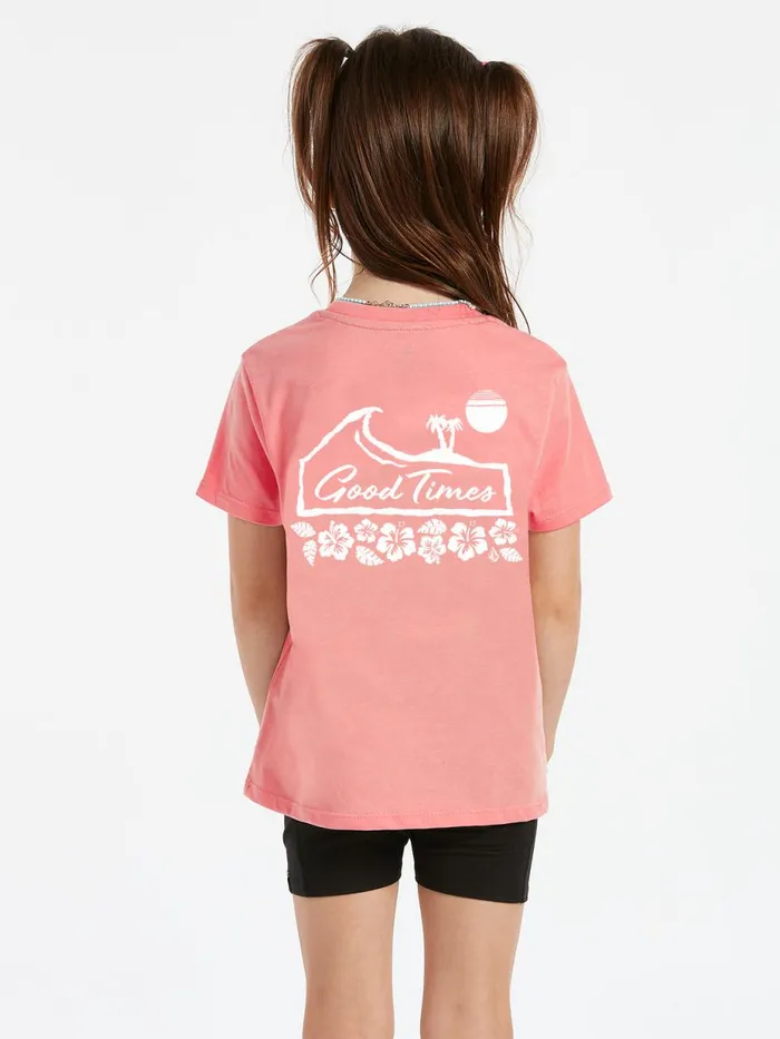 Girls TShirts and Tanks Volcom Girls Last Party Tee 8211 Coral Haze