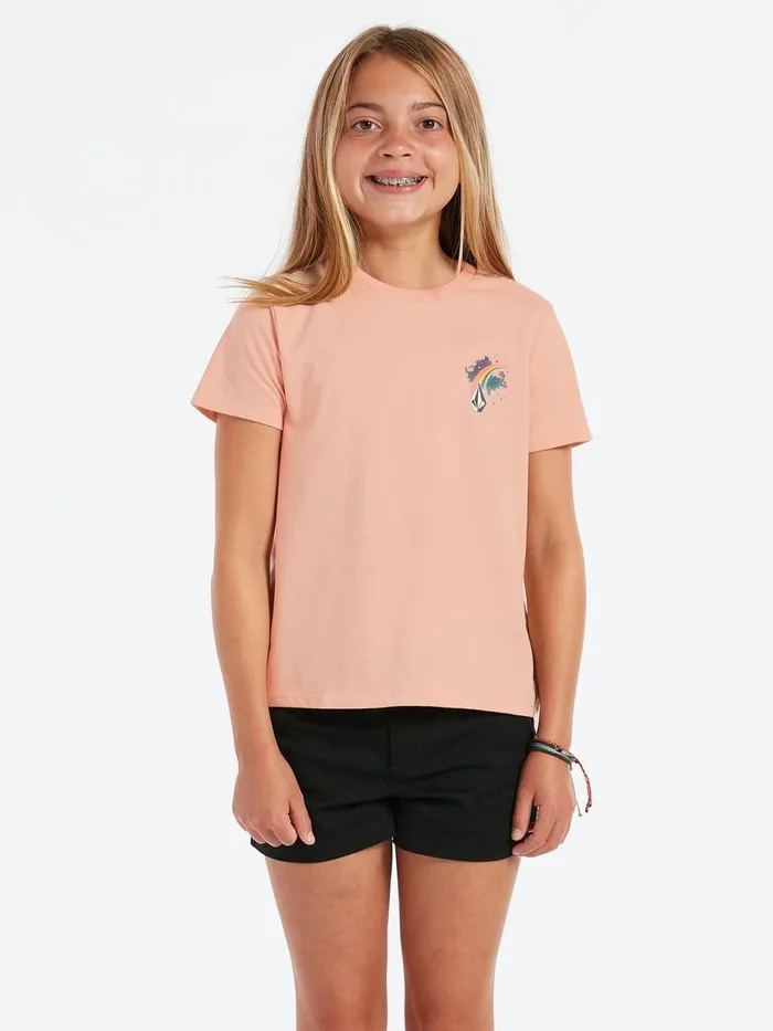 Girls TShirts and Tanks Volcom Girls Last Party Tee 8211 Hazey Pink