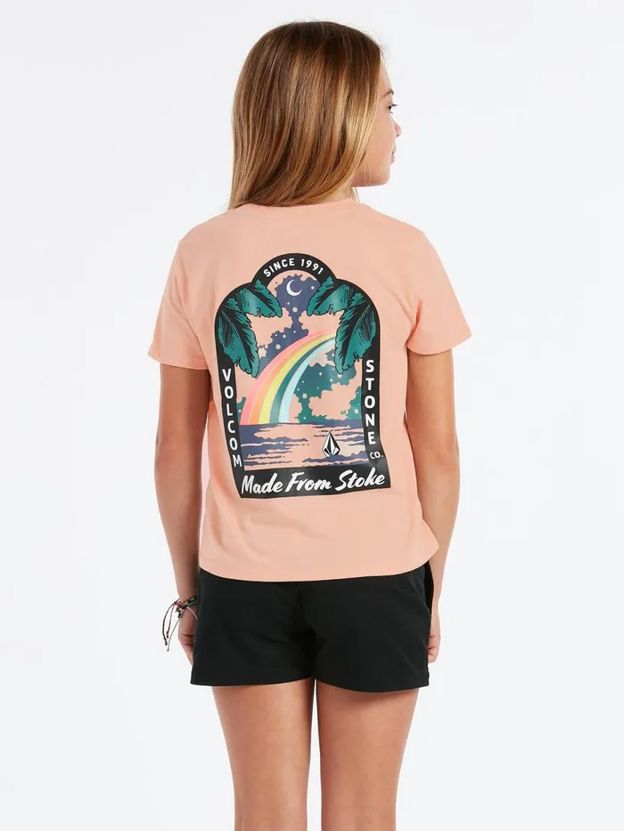 Girls TShirts and Tanks Volcom Girls Last Party Tee 8211 Hazey Pink