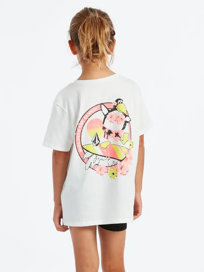 Girls TShirts and Tanks Volcom Girls Last Party Tee 8211 Star White