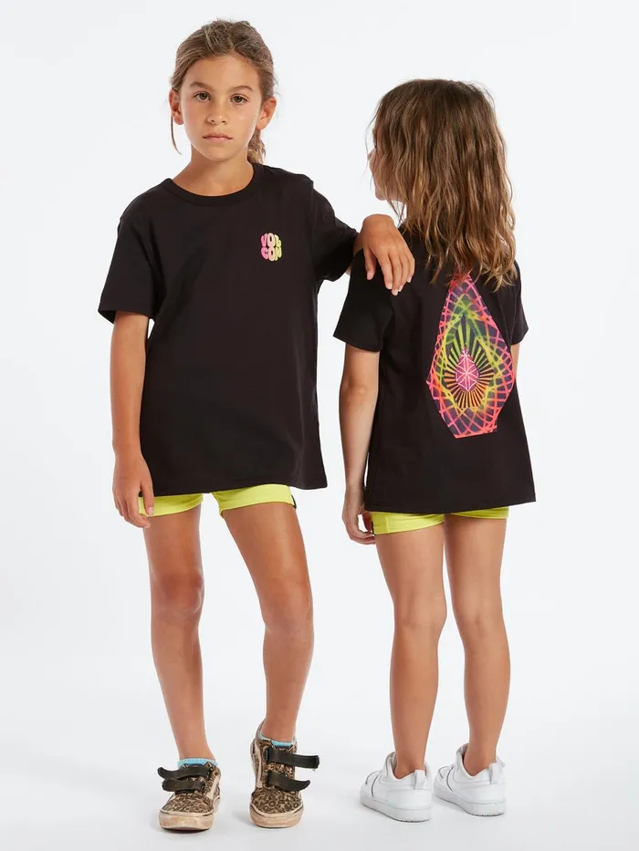 Girls TShirts and Tanks Volcom Girls Star Shields Tee 8211 Black