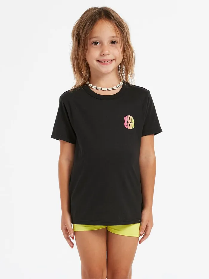 Girls TShirts and Tanks Volcom Girls Star Shields Tee 8211 Black