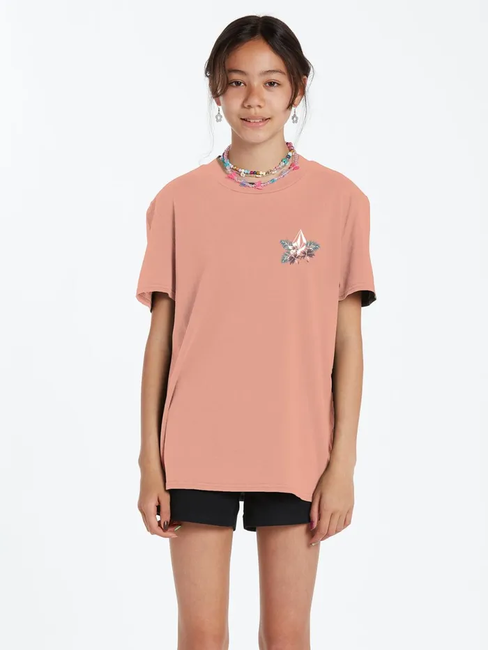 Girls TShirts and Tanks Volcom Girls Truly Stoked Boyfriend Tee 8211 Light Mauve Girls TShirts and Tanks Volcom Girls Truly Stoked Boyfriend Tee 8211 Light Mauve