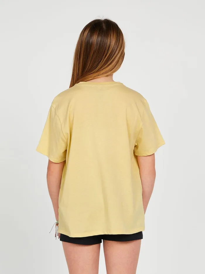 Girls TShirts and Tanks Volcom Girls Truly Stoked Boyfriend Tee 8211 Wheat