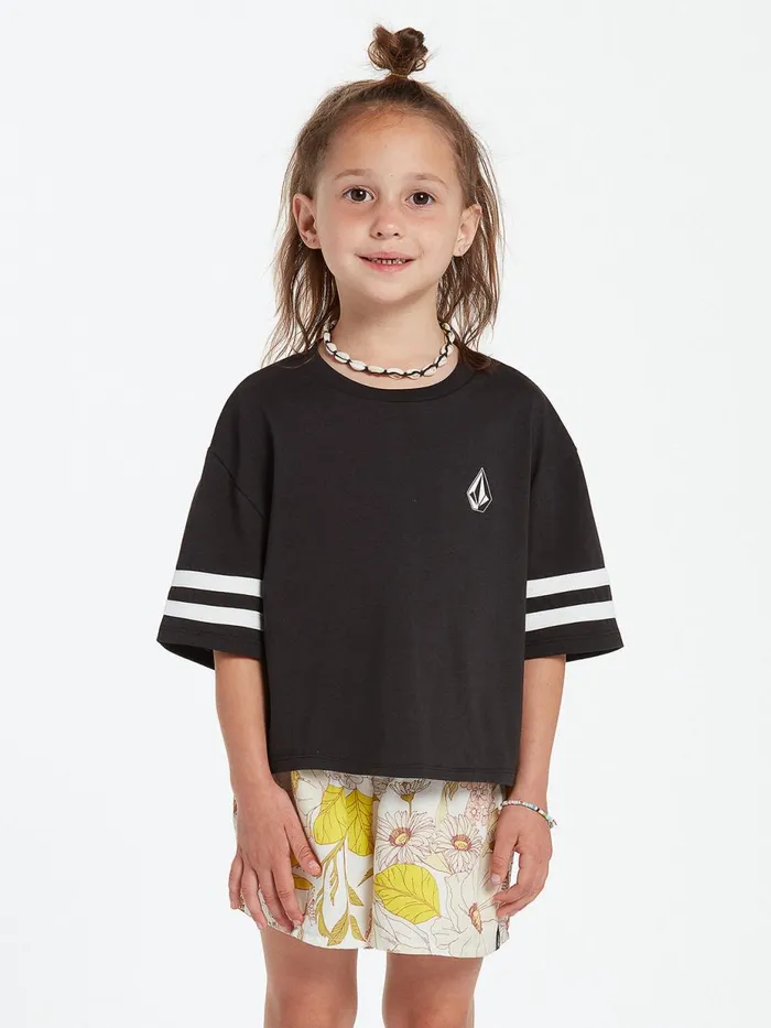 Girls TShirts and Tanks Volcom Girls Truly Stoked Short Sleeve Tee 8211 Black