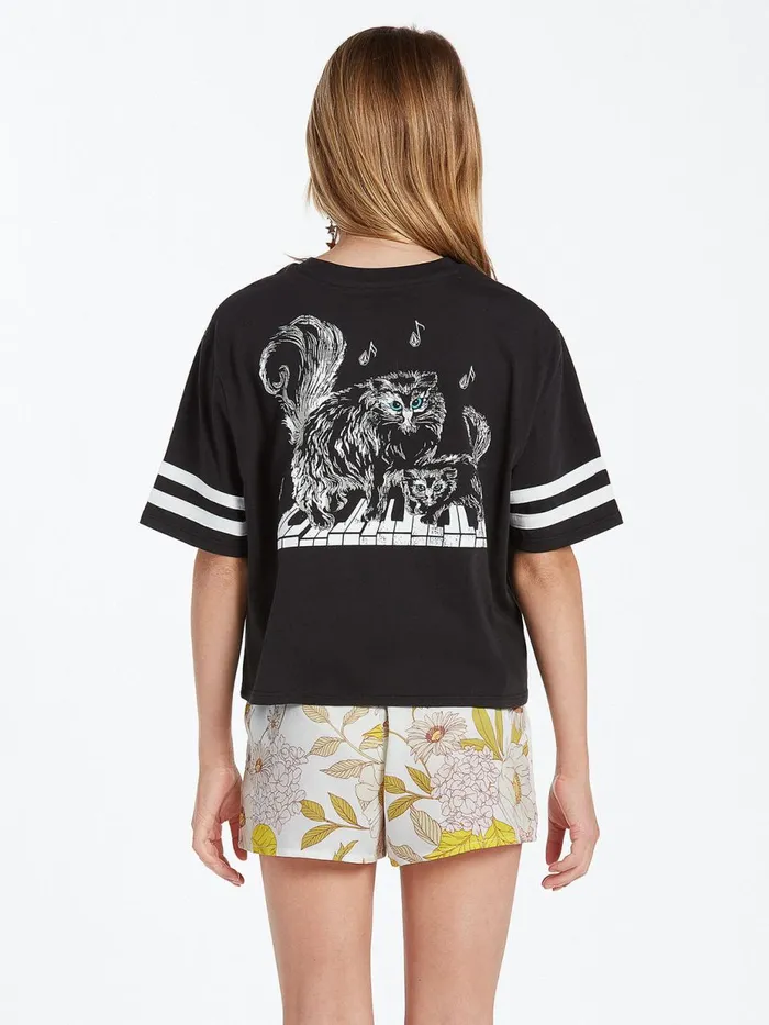 Girls TShirts and Tanks Volcom Girls Truly Stoked Short Sleeve Tee 8211 Black