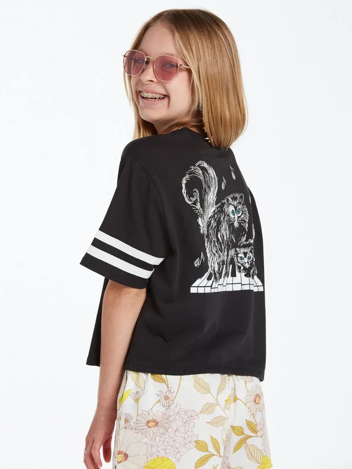 Girls TShirts and Tanks Volcom Girls Truly Stoked Short Sleeve Tee 8211 Black