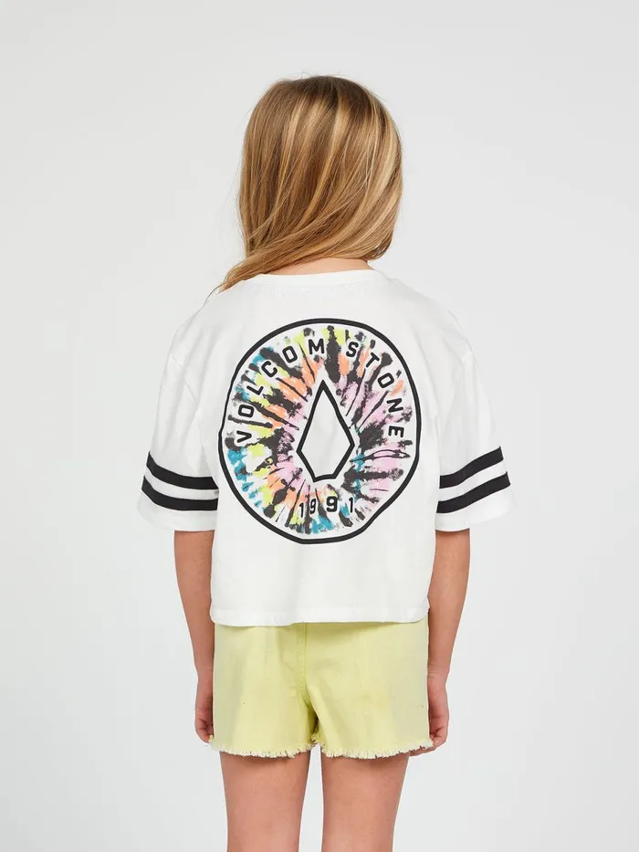 Girls TShirts and Tanks Volcom Girls Truly Stoked Short Sleeve Tee 8211 Star White