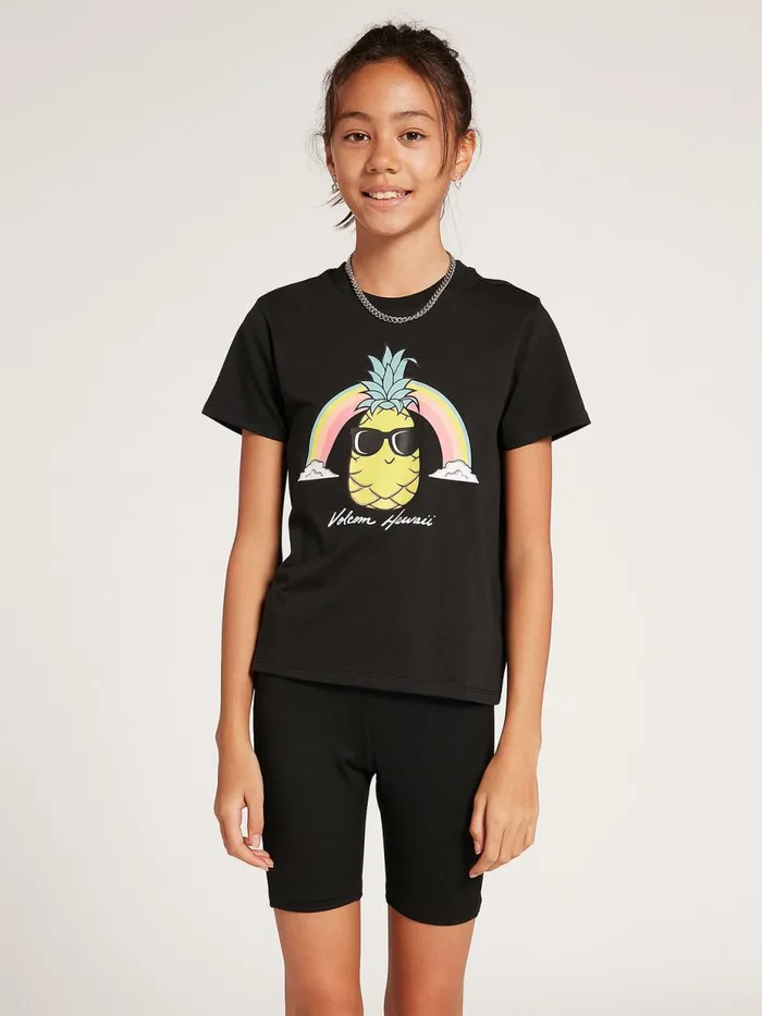 Girls TShirts and Tanks Volcom Girls Wavello Graphic Tee 8211 Black