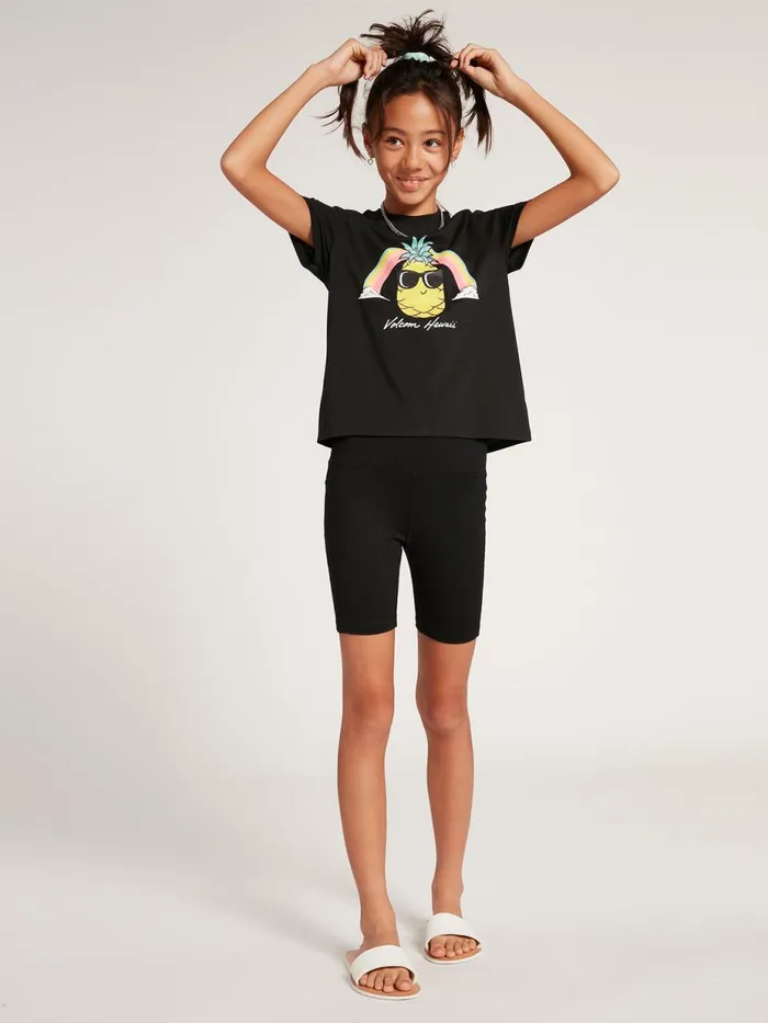 Girls TShirts and Tanks Volcom Girls Wavello Graphic Tee 8211 Black