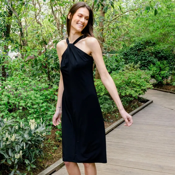 Grecian Halter Midi Sheath Dress 8211 Black 8211 Final Sale Women Clara Sunwoo Dresses Jumpsuits Grecian Halter Midi Sheath Dress 8211 Black 8211 Final Sale Women Clara Sunwoo Dresses Jumpsuits