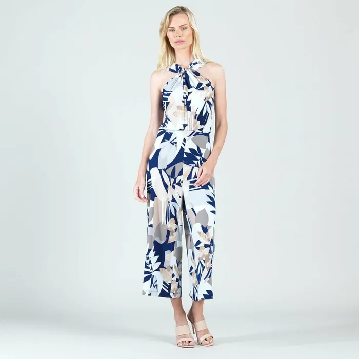 Grecian Halter Pocket Jumpsuit 8211 Geo Flower 8211 Final Sale Women Clara Sunwoo Dresses Jumpsuits