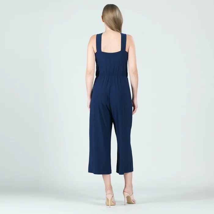 Grecian Halter Pocket Jumpsuit 8211 Navy 8211 Final Sale Women Clara Sunwoo Dresses Jumpsuits