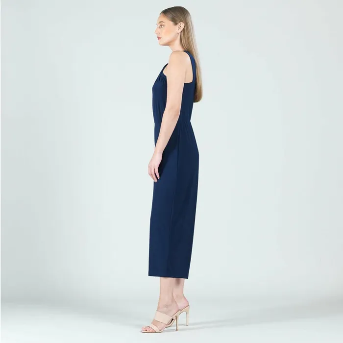 Grecian Halter Pocket Jumpsuit 8211 Navy 8211 Final Sale Women Clara Sunwoo Dresses Jumpsuits