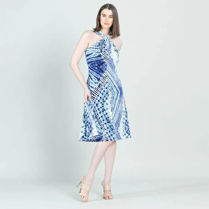 Grecian Halter Swing Dress 8211 Acid Wash 8211 Final Sale Women Clara Sunwoo Dresses Jumpsuits