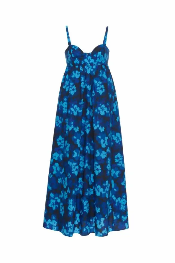 Harlan Dress Azure Women Ulla Johnson Dresses Harlan Dress Azure Women Ulla Johnson Dresses